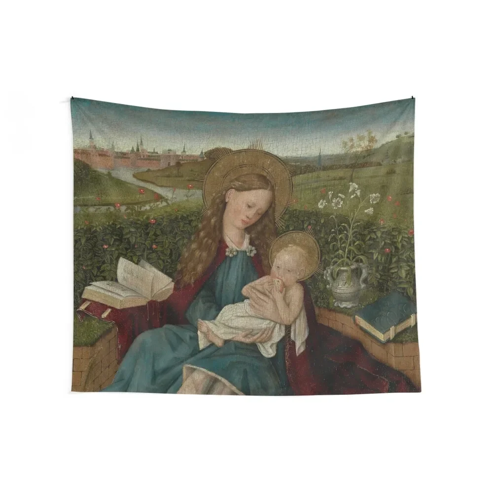 The Madonna of Humility - After Robert Campin Tapestry Decoration Room Anime Decor Home Decoration Bedroom Decor Tapestry