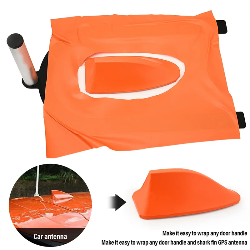 B84B-Installation Sticker For Vehicle Roof Antenna L-Shape Vinyl Applicator Car Wrap Tool Rearview Tint Protection Styling