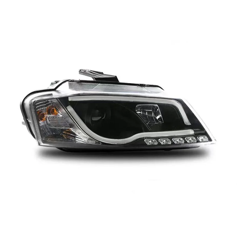 For Audi A3 Headlight Assembly 2008-2012 Change To Luminescent Diode Lens Headlight Daytime Running Light Flow Turning Light