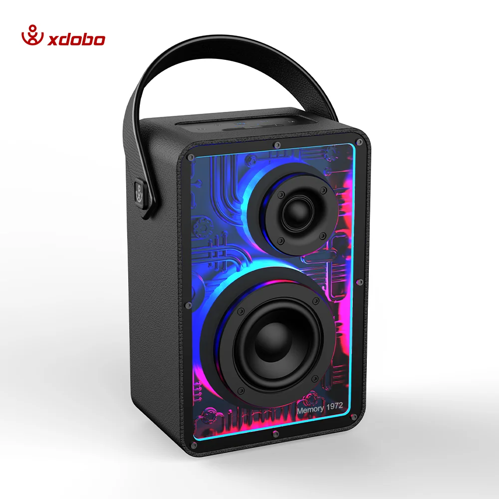 Altavoz Bluetooth XDOBO de alta potencia de 80W, barra de sonido portátil, Subwoofer Inalámbrico, Boombox 8000mAh BT TF para acampar, senderismo al aire libre