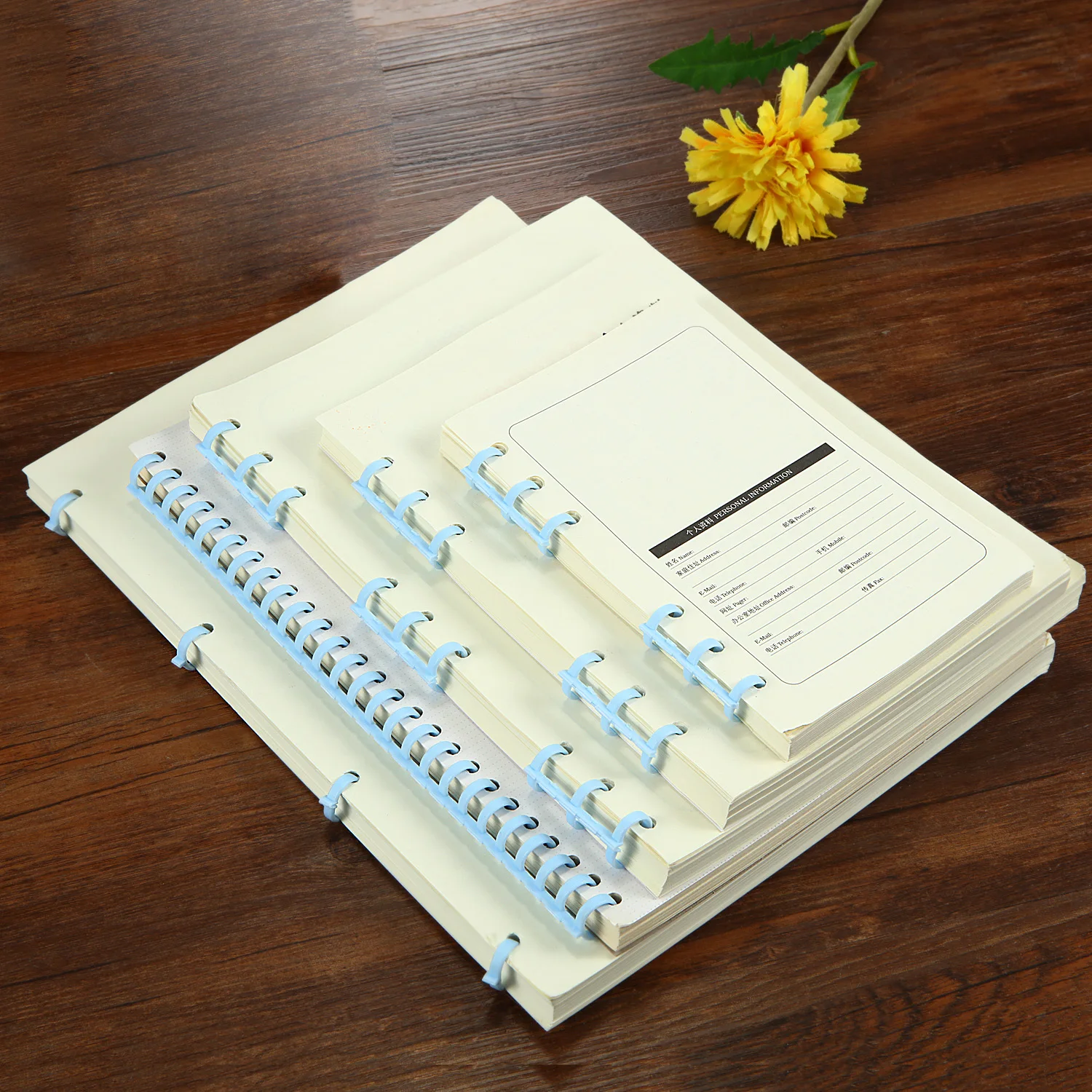 

12mm Plastic 3 Ring Binder Loose Leaf Binding Spines Snap Split Binding Comb for Scrapbook Calendar Circle DIY Albums Stationery