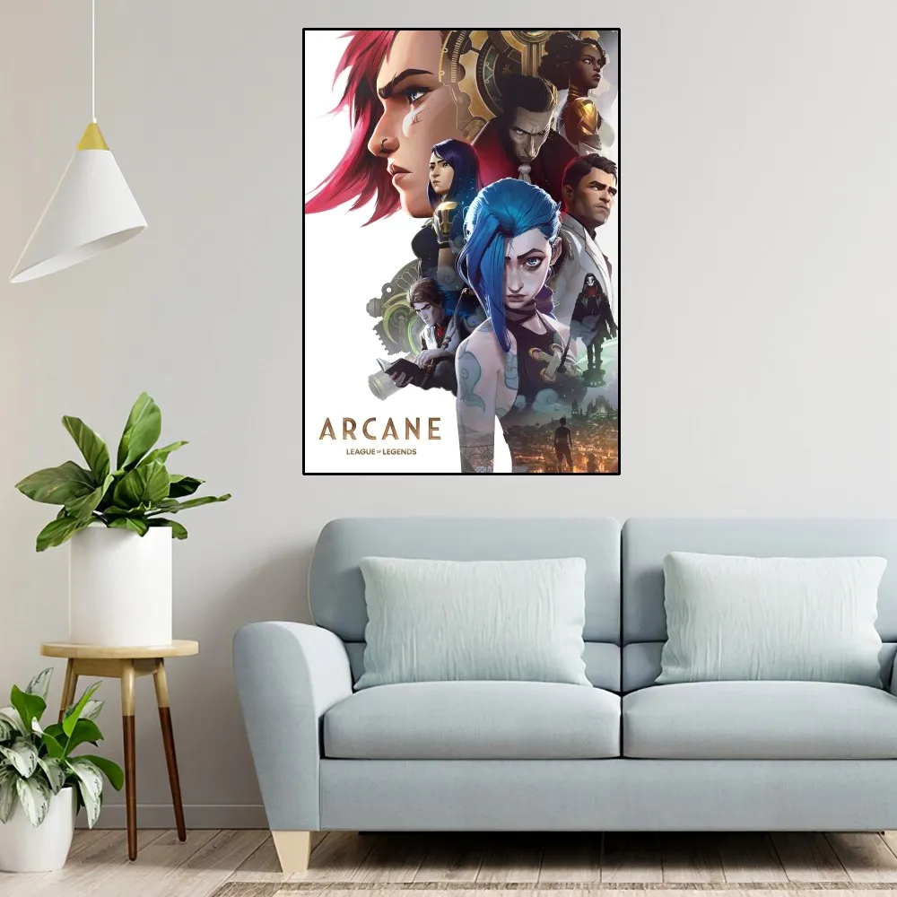 Bilibili Arcane L-LOL Poster Home Room Decor Aesthetic Art Wall Painting Stickers