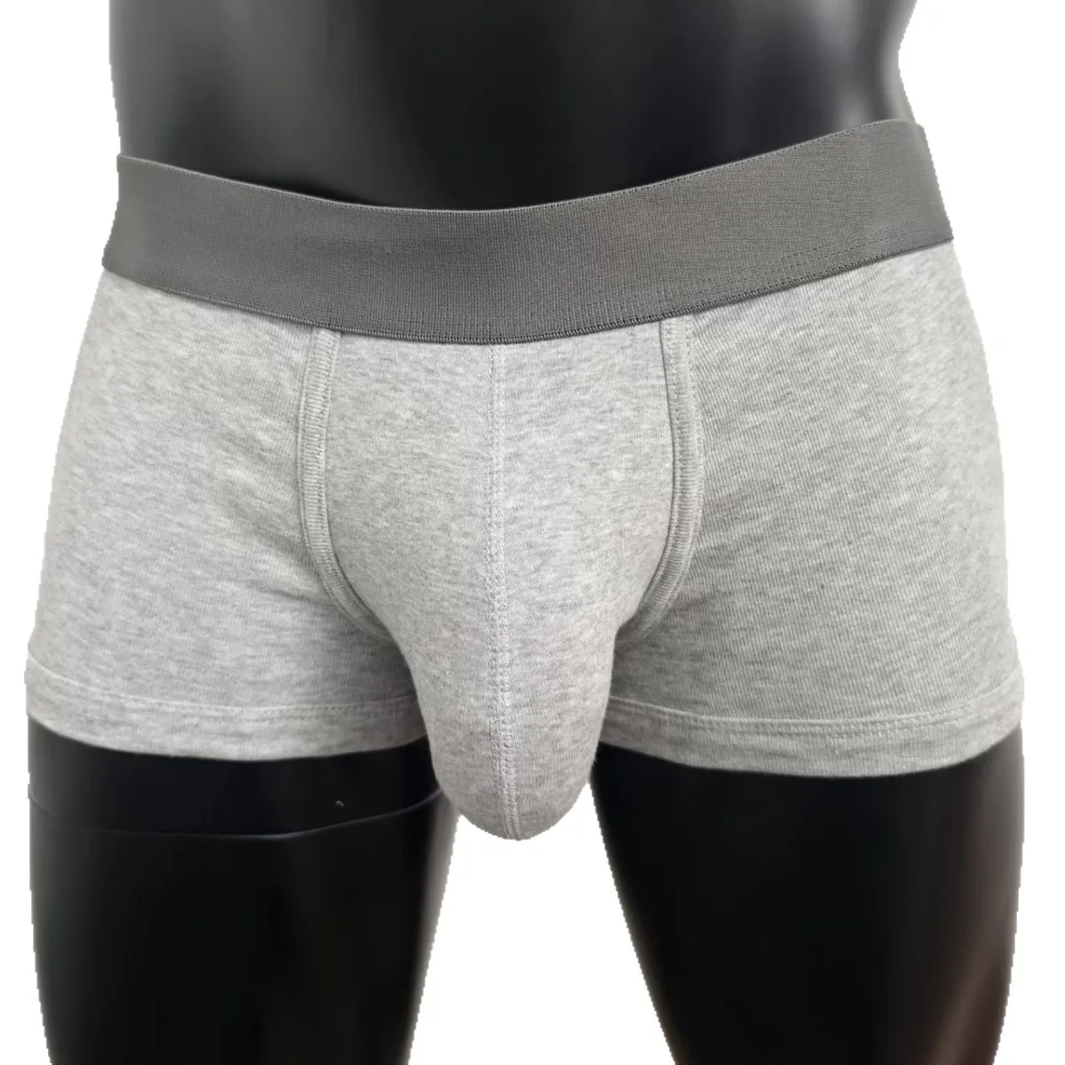 Men's Low Rise Large Pouch Boxer Shorts Cotton Supportive Breathable 3D U-Shaped Underwear Daily Sleepwear Seamless Underpants