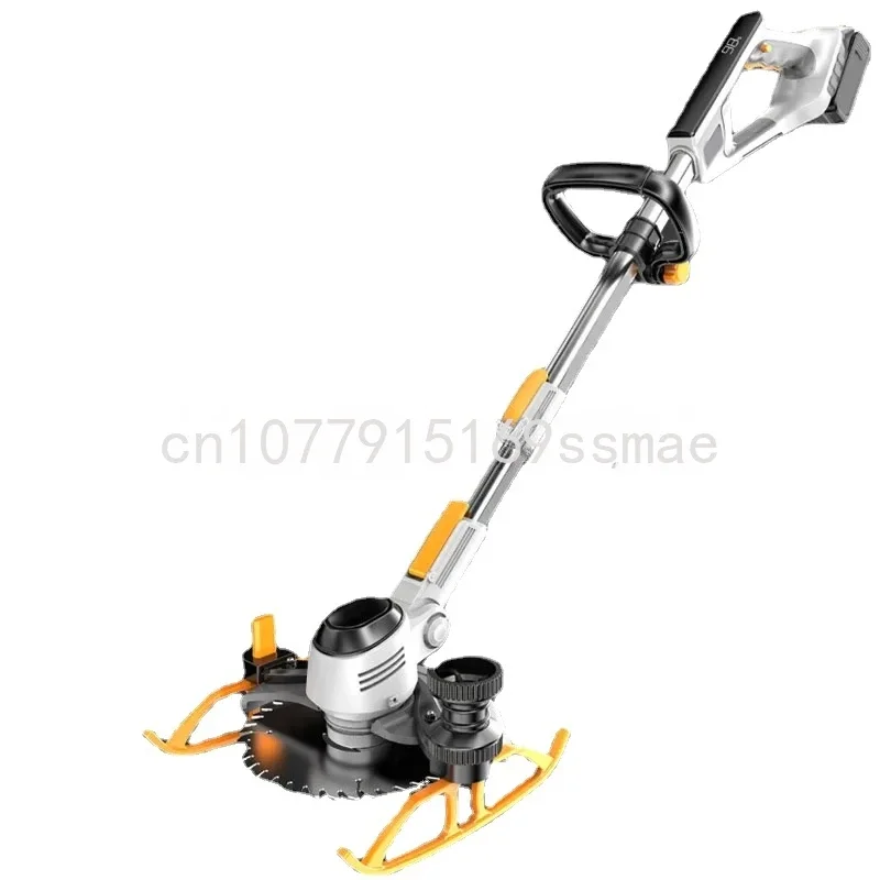 

21V Cordless Electric Lawn Mower Retractable Home Grass Trimmer Handheld Rechargeable Pruning Tools with LCD Display for Garden