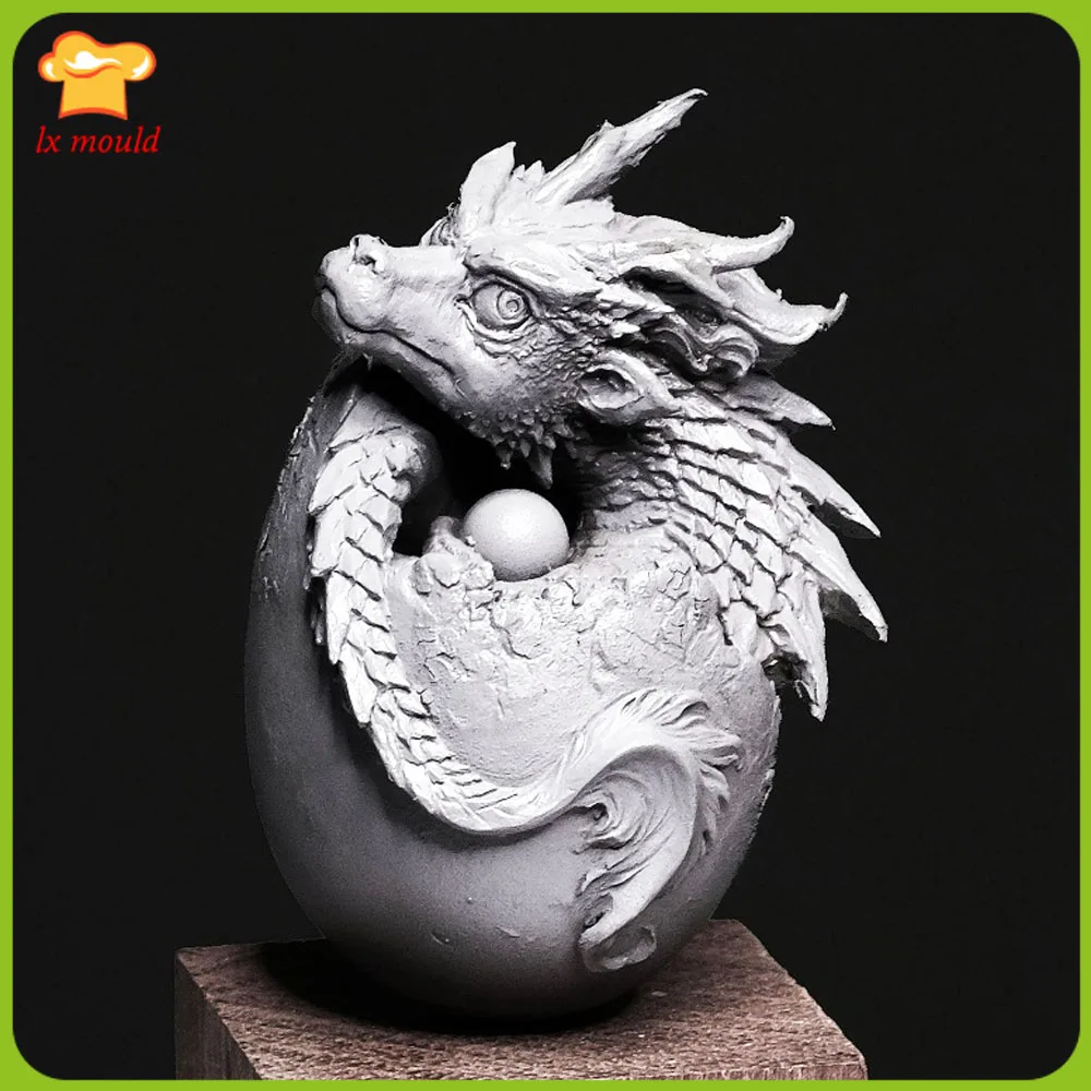 

LXYY 3D Dragon Egg Silicone Mold Chocolate Decoration Pendant Decorative Silicone Mould