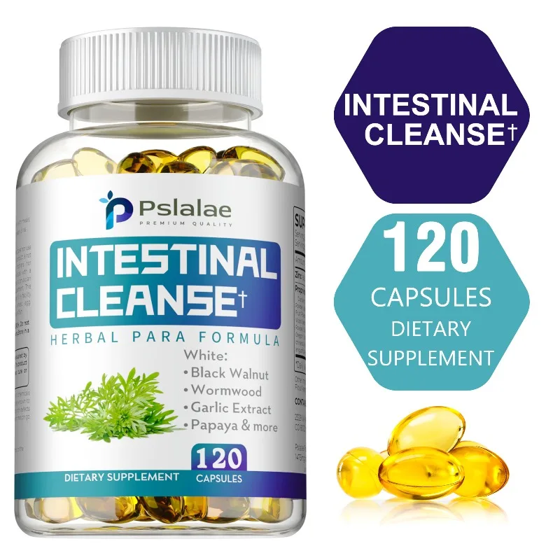 

Intestinal Cleanse Capsules - with Wormwood,Black Walnut, Goldenseal - Reduce Bloating, Promotes Bowel Regularity,Detoxification