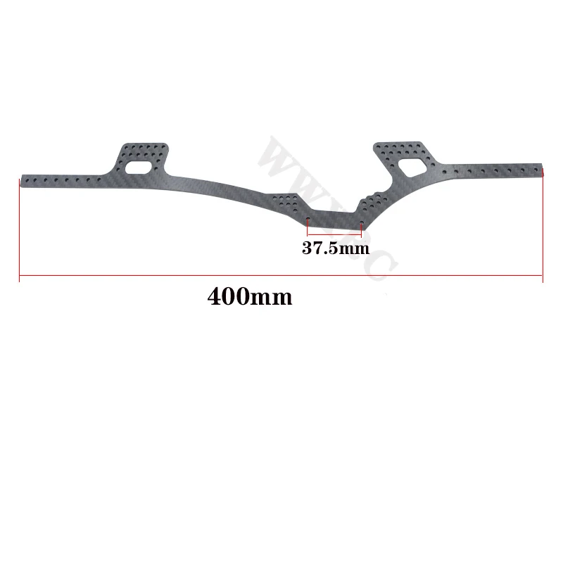 LCG Lower Center of Gravity Carbon Fiber Frame Rails for 1/10 RC Crawler Chassis Girders TRX4 Capra Axial SCX10 Upgrade Parts