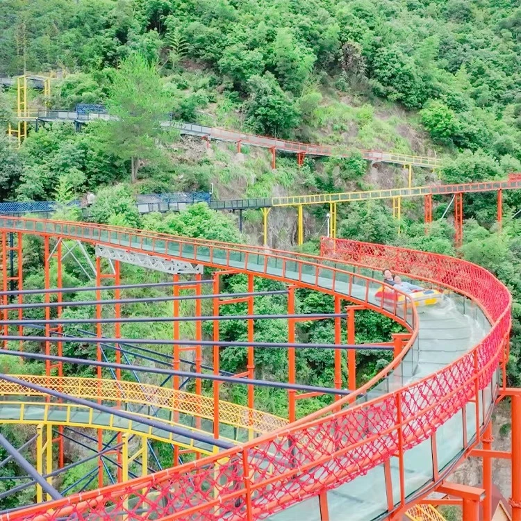 Outdoor Mountain Glass Water Slide Drifting Roller Coaster for Summer Happy Game