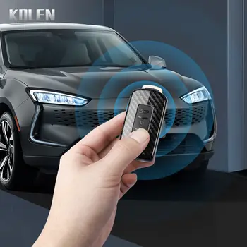 適用於三菱Xpander、Outlander、ASX、Pajero、Eclipse、Cross、Montero的ABS碳纖維風格汽車鑰匙殼保護套,鑰匙圈配件 10 最佳銷售 三菱鑰匙圈套 - №9