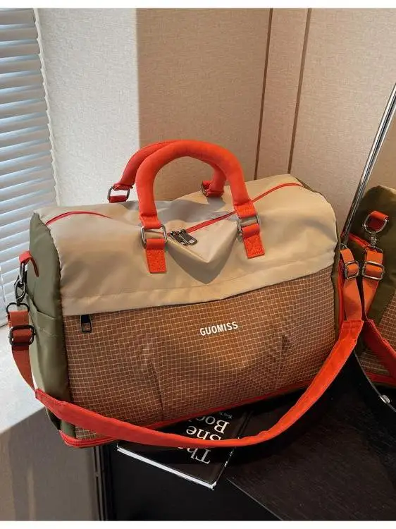 大容量トラベルバッグ-ハンドヘルド軽量スーツケース-短期出張用-メンズスポーツフィットネスバッグ-機内持ち込みバッグ