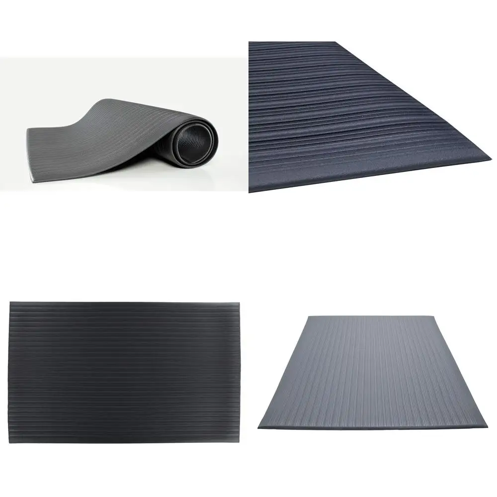 

Anti-Fatigue Vinyl Floor Mat, 3'x60', Gray, Ergonomic & Customizable