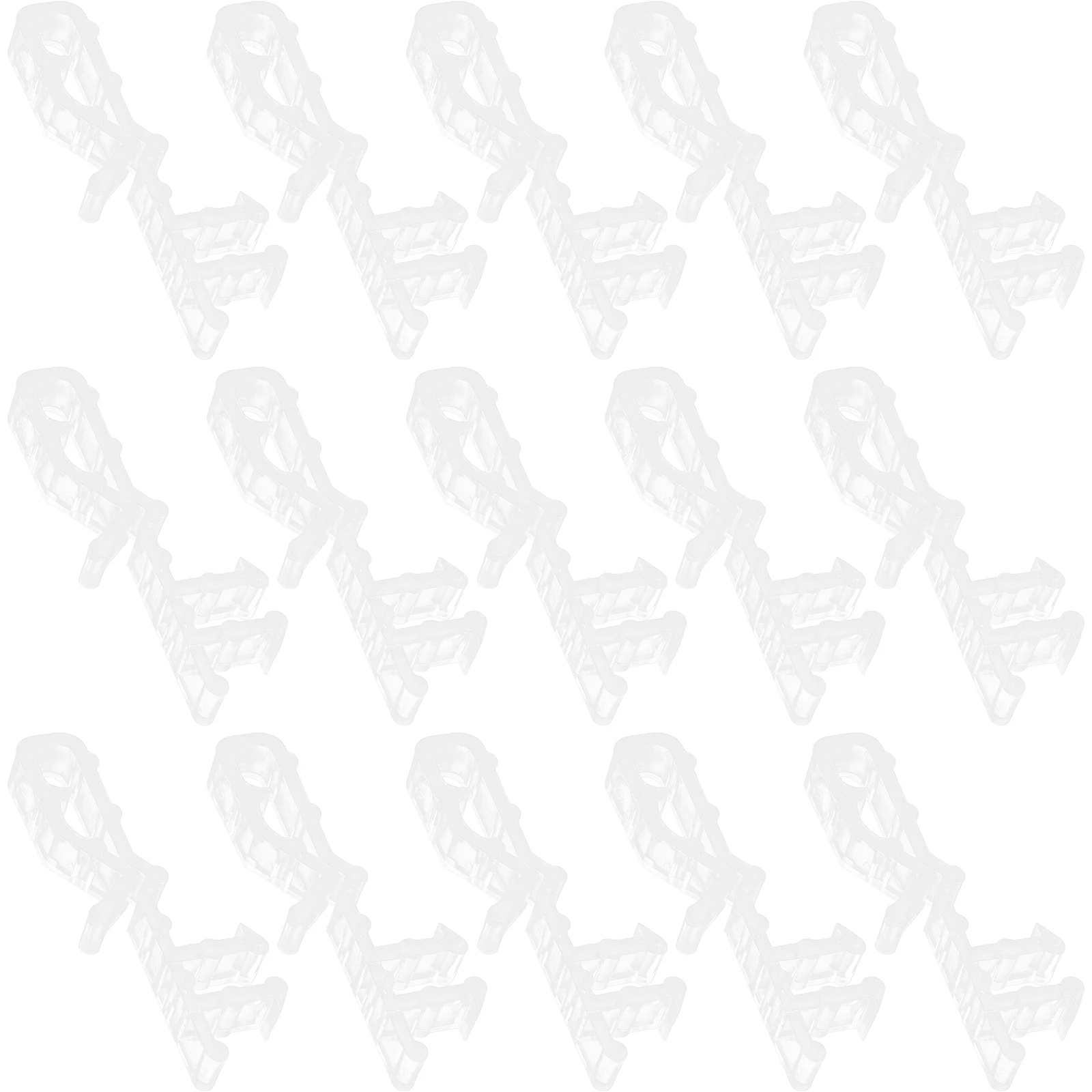 

24pcs Valance Clips Clear Reusable Hidden Curtain Clips For Vertical Blinds Window Accessories Replacement Parts