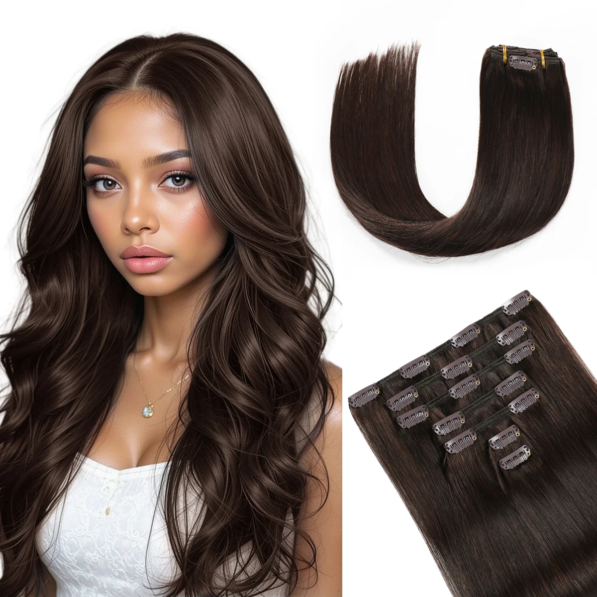 7-pieces-de-meches-a-clips-en-cheveux-humains-remy-brun-fonce-16-clips-100-cheveux-humains-veritables-lisses-et-soyeux-postiches-naturels-pour-femmes