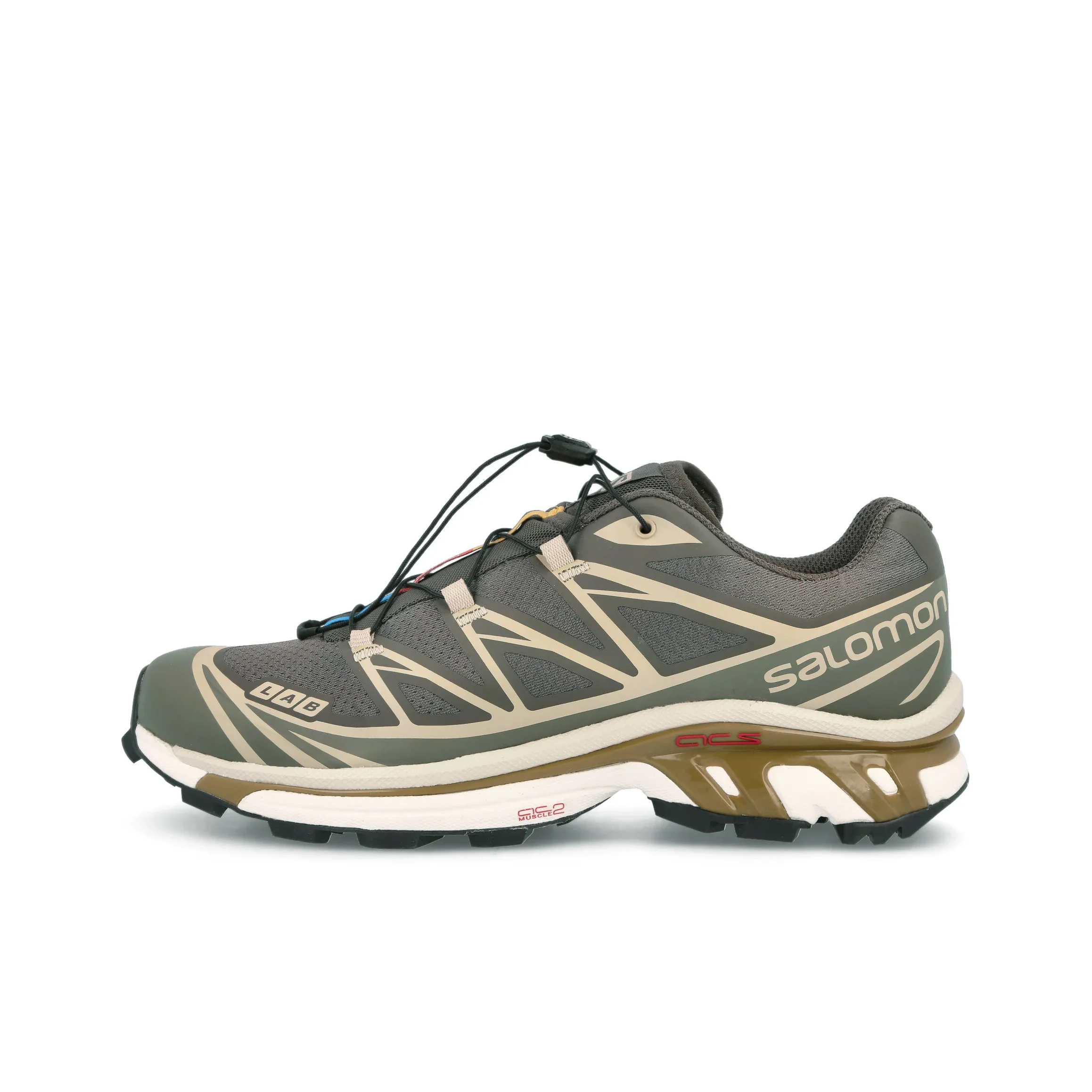 SALOMON XT 6 Slip Resistant, Abrasion Resistant, Lightweight Low top Outdoor Shoes Unisex Gray Black L47136200