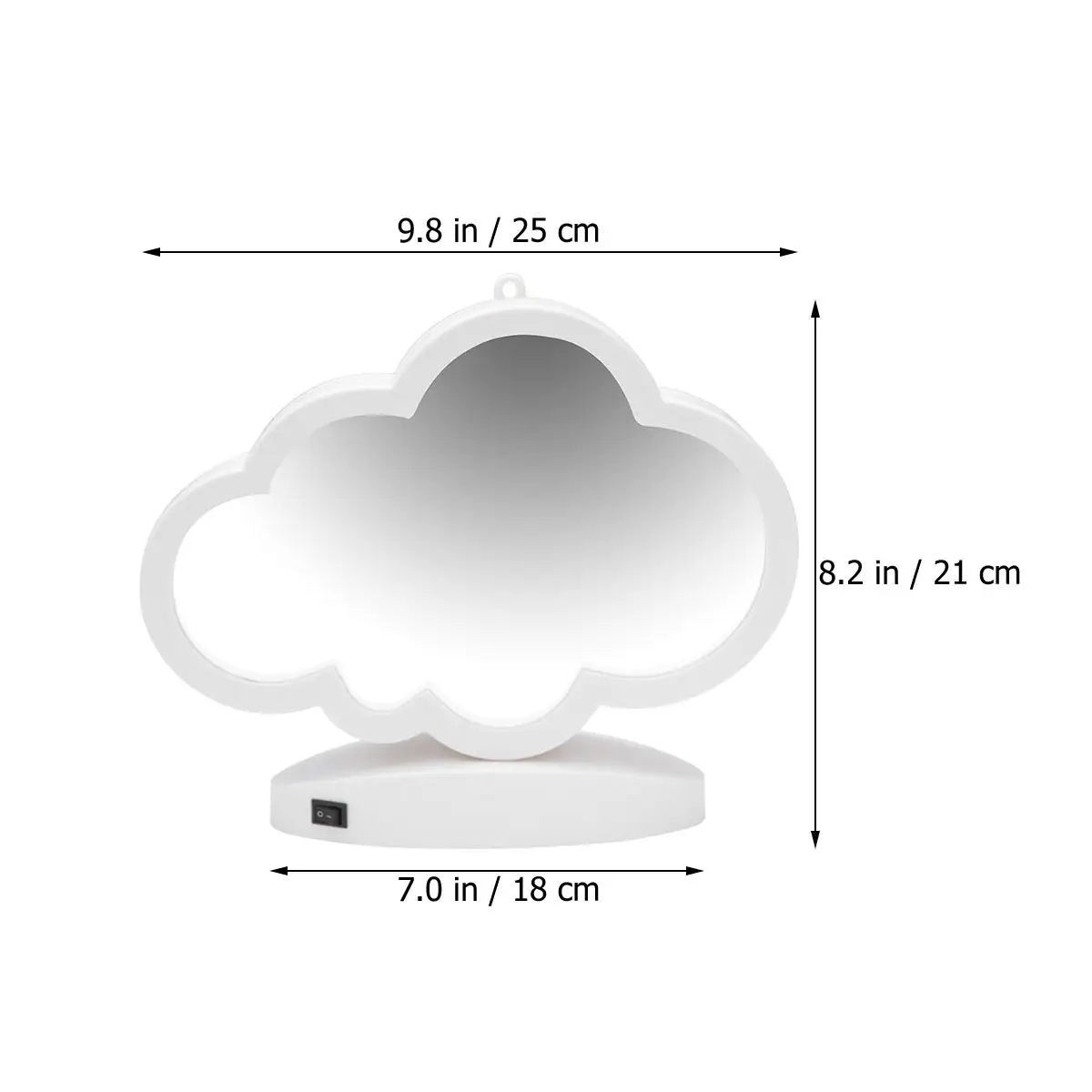 

s USB Light Mirror Cloud Shape LED Cloud Tunnel Lamp Decor Birthday Party 3D Tunnel Lamp Wedding