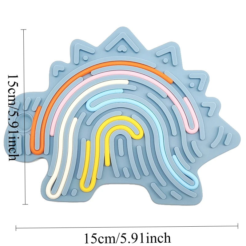 1 قطعة مجلس النشاط الحسي الاسترخاء القلق ADHD التوحد الإجهاد الإغاثة سيليكون قضيب ديناصور نمط الضغط الاطفال اللعب الهدايا #5