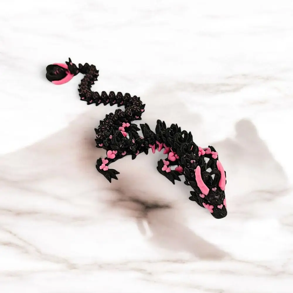 

Simulated Eye 3D Printed Dragon Chinese Dragon Laser 3D Printed Diceratops Dragon Flexible Rotatable 3D Articulated Dragon Toys