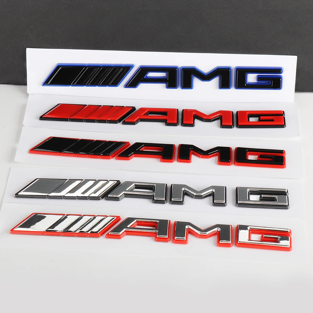 New 3D ABS AMG Letter Badge Car Rear Trunk Emblem Sticker Decoration for Mercedes Benz W204 W205 W203 W211 W212 W213 W201 W210