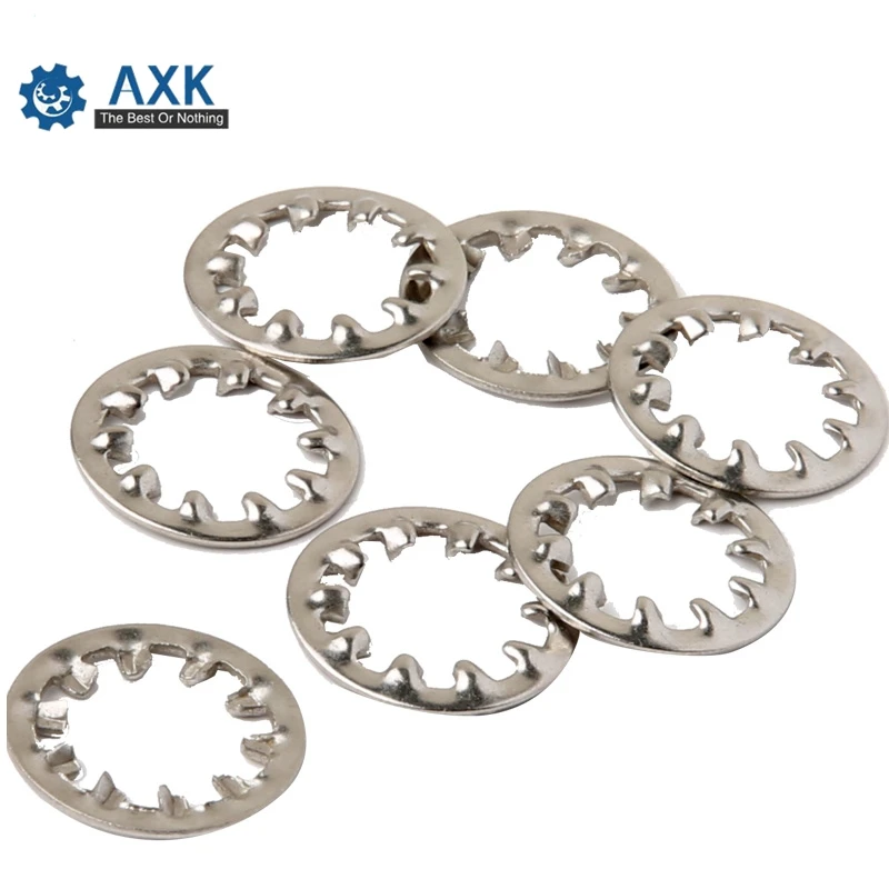 M3 M4 M5 M6 M8 M10 M12 SUS304 DIN6797J 304 Stainless Steel A2 Internal Toothed Shakeproof Washers Lock Washer GB861.1 3 4 5 6 MM