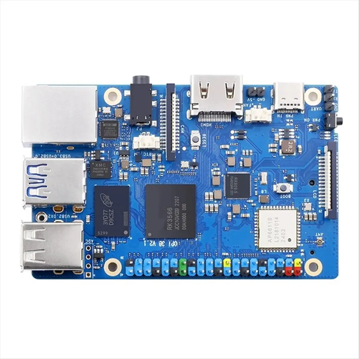 A40I For 3B 2GB RAM DDR4 Rockchip RK3566 WiFi+BLE Mini PC, Run Android 11//Debian Single Board Computer