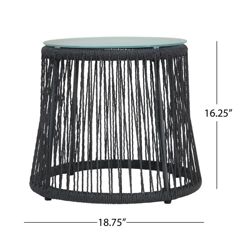 Southport Side Table - Contemporary, Stylish, and Functional Accent Table for Living Room, Bedroom, or Office Use - Perfect for