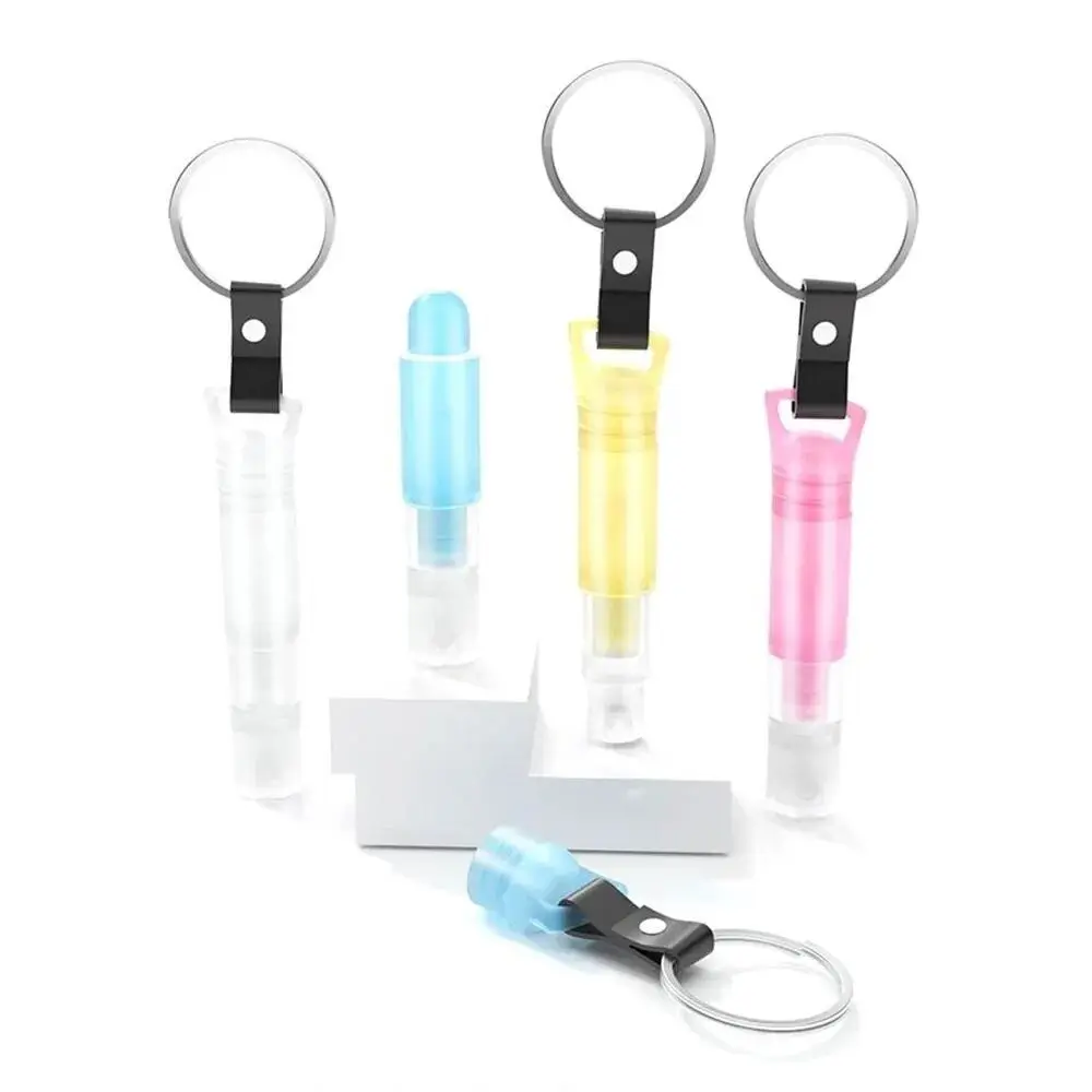 Creative New Press Elevator Bottle Pen Shaped With Keychain Spray Perfume Bottle Plastic 3ML Empty Bottle Men And Women