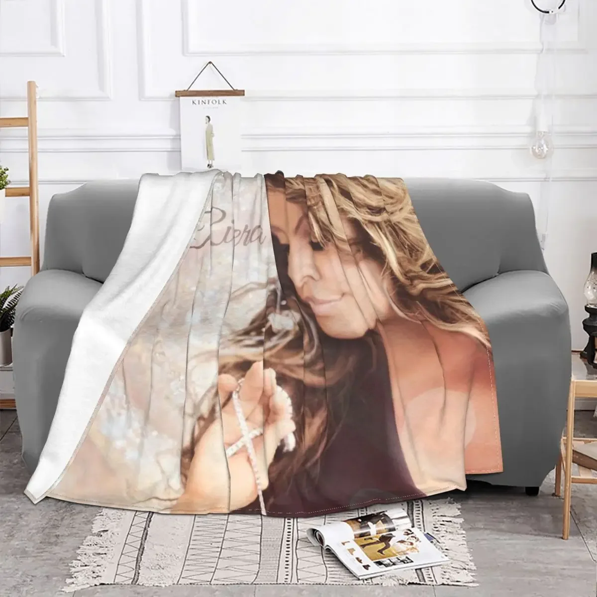

Jenni Rivera Latin Baby Blanket Singer Sofa Cover Fleece Textile Decor Warm Throw Blanket for Bedding Office Plush Thin Quilt
