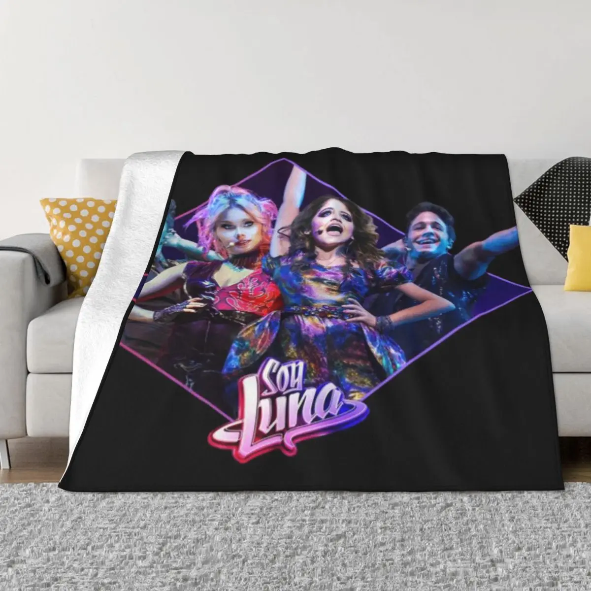 Soy Luna Cast Decoração de casa personalizada e cobertor de micro lã ultramacio
