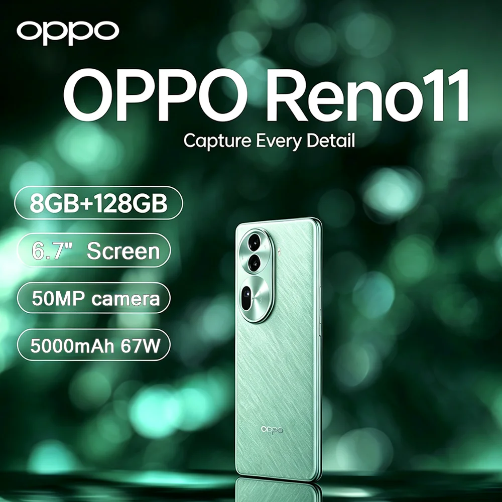 NEW 5G LTE OPPO Reno11 Dual-SIM 50MP Mobile Phone 120Hz High Frame 6.7