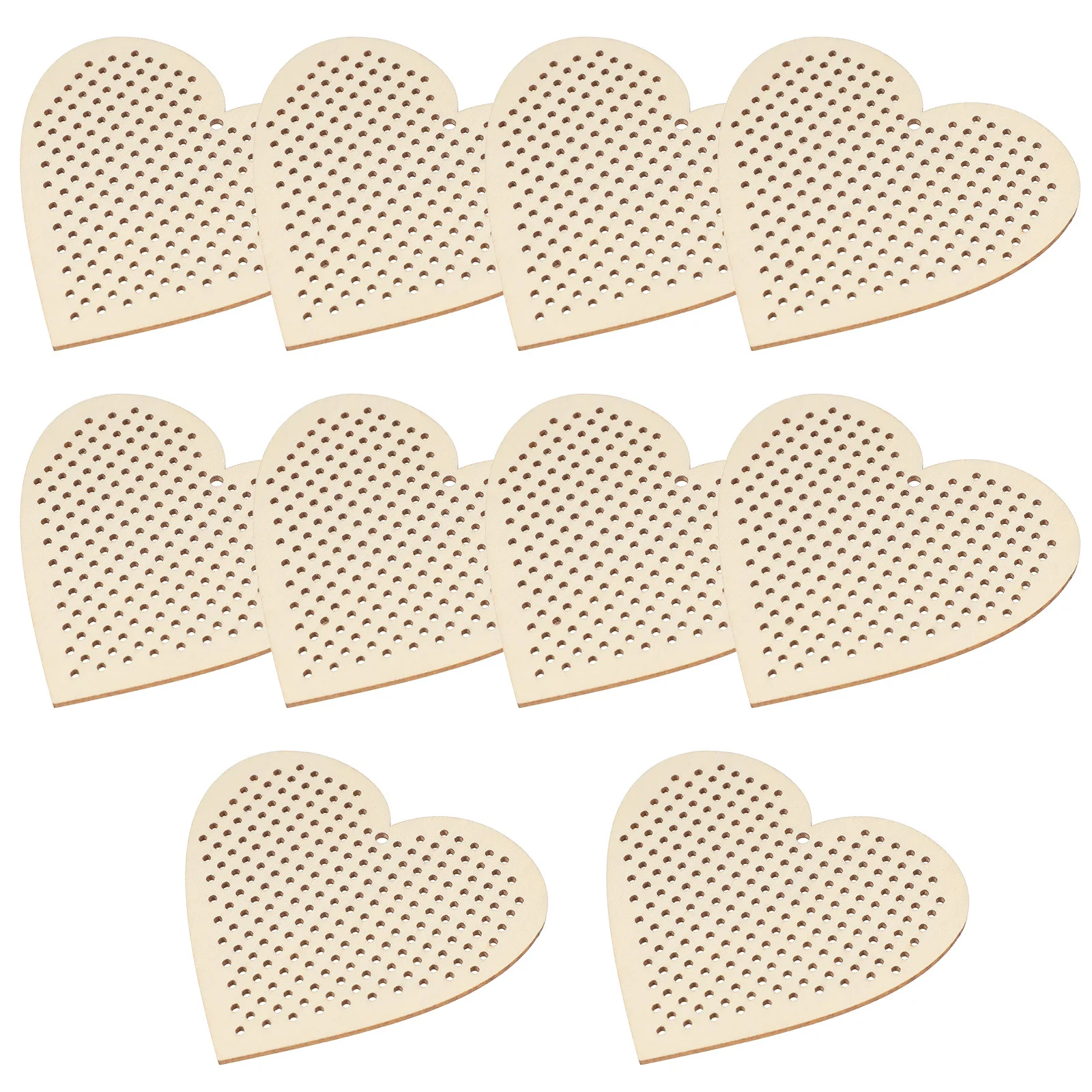 

10Pcs Natural Wood Heart Cutouts DIY Projects Blank Signs Rustic Decor Wooden Embellishments Craft Supplies Large Wooden Heart