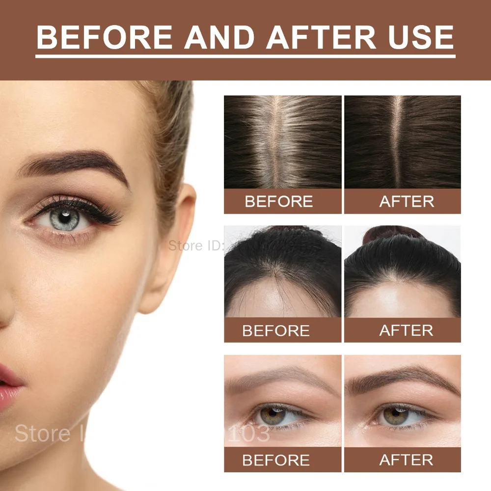 الإسفنج رئيس الحاجب خط الشعر مسحوق ملء الظل تغطية سريعة جذر الشعر المخفي مقاوم للماء الحاجب محسن عصا القلم