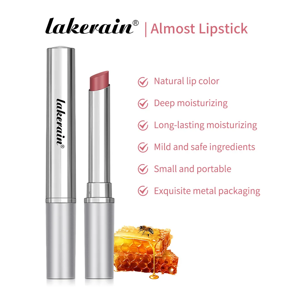 بلسم شفاه ملون بالعسل الوردي باللون الأسود/العسل الخام طارد شفاه قوي يزيل الشفاه الداكنة بلسم الشفاه المقشر للشفاه #4