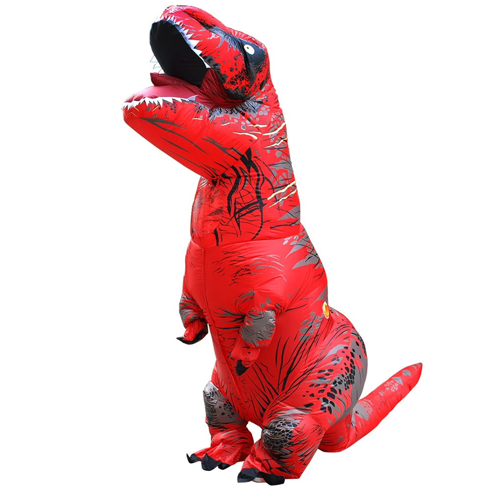 Volwassen Kinderen Opblaasbaar Dinosaurus Kostuum T-Rex Cosplay Party Anime Fancy Dress Pak Halloween Kostuums voor Man Vrouw