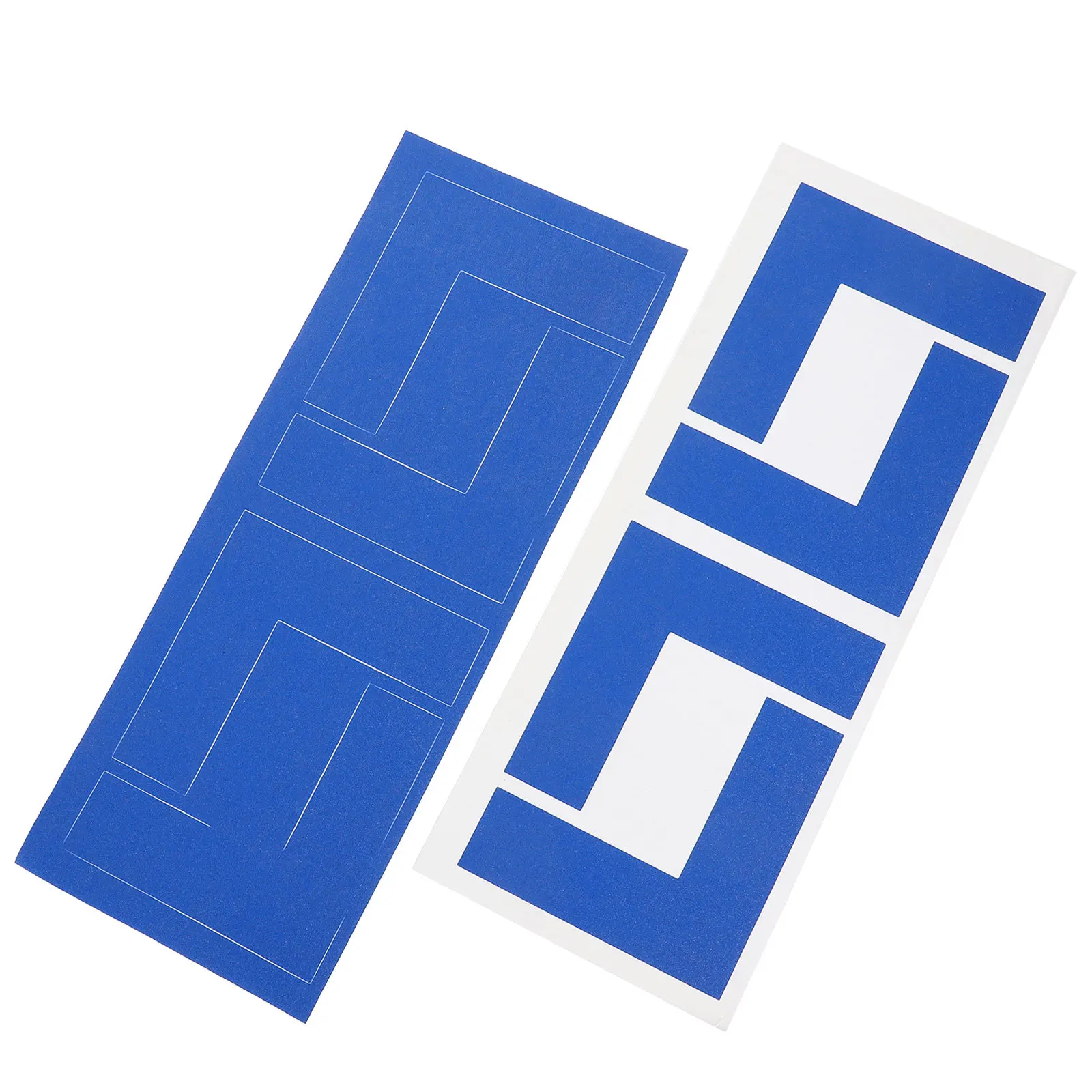 8 قطع من ملصقات تحديد المواقع الأرضية المضادة للانزلاق، شريط تحديد موقع متين عالي الوضوح، علامات أرضية على شكل حرف L #2