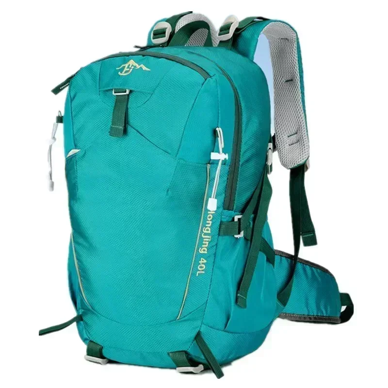 Mochila para acampar y senderismo al aire libre de 40L, bolsa de escalada ligera impermeable para exteriores para hombre, mochila de ciclismo para mujer con cubierta impermeable
