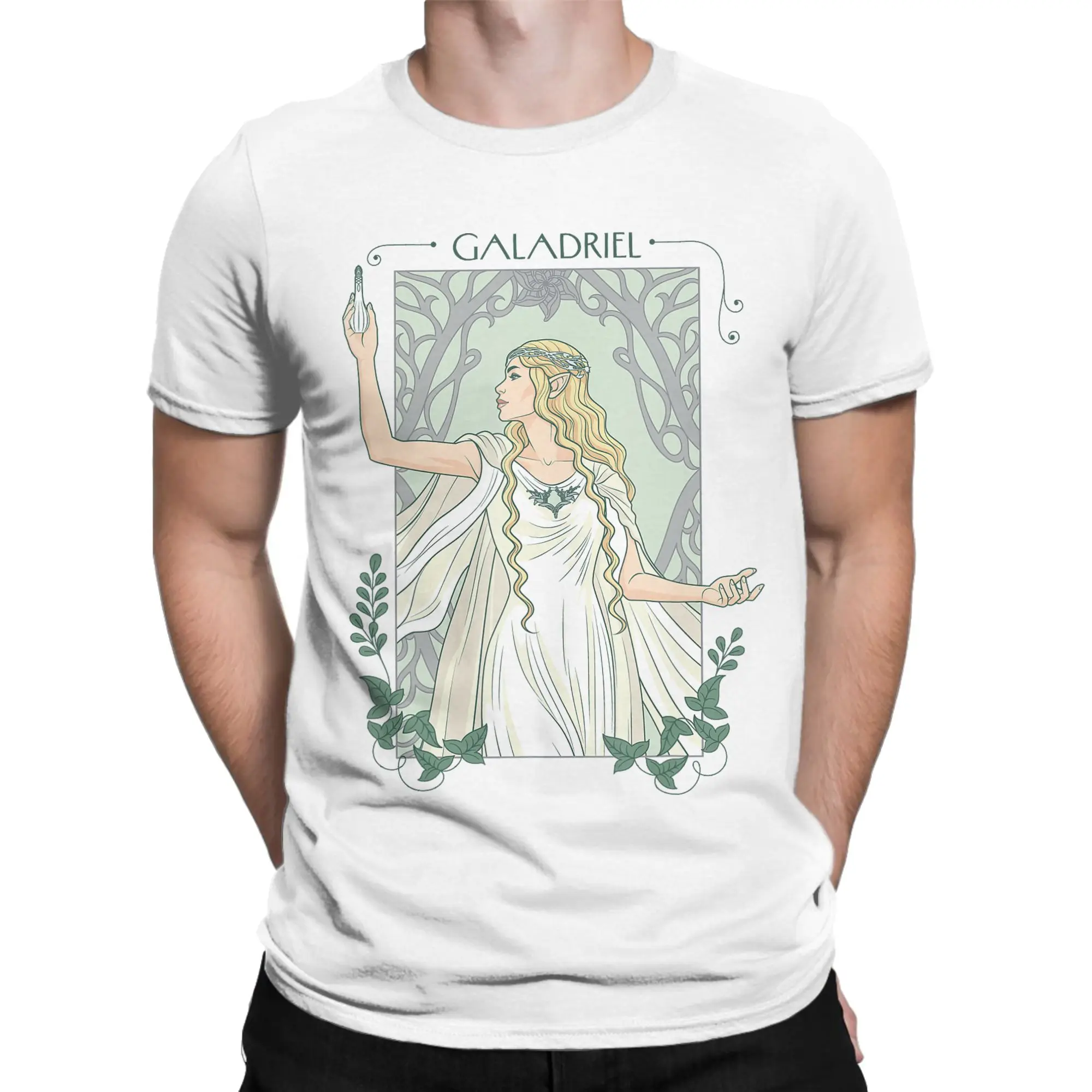 Casual L-Lords R-Rings Lady Galadriel T-Shirt Men Women's Round Collar Cotton T Shirts  Short Sleeve Tee Shirt Gift Clothing