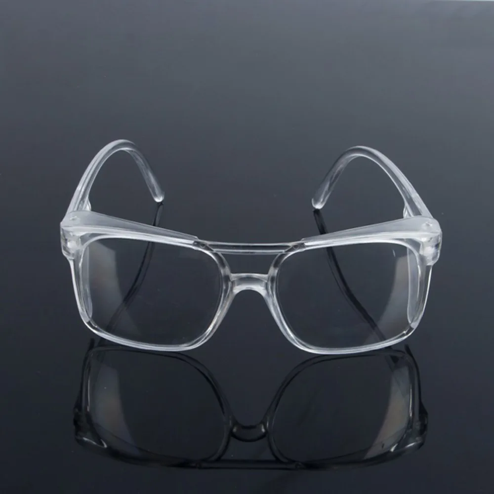 Fashion PC Material Safety Goggles Transparent Plain Glass Spectacles Riding Windproof Goggles