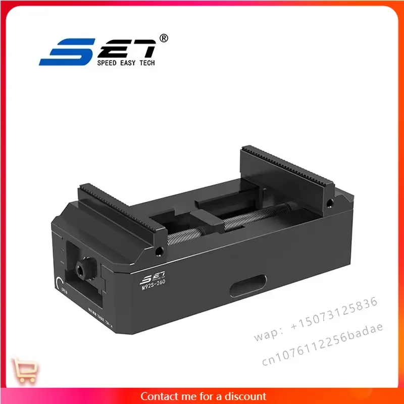 SET M96S-310 Bench Vise Single Station Manual Precision Steel Bearing Gear Core Cast Iron Workpiece Clamping 1 Year Warranty