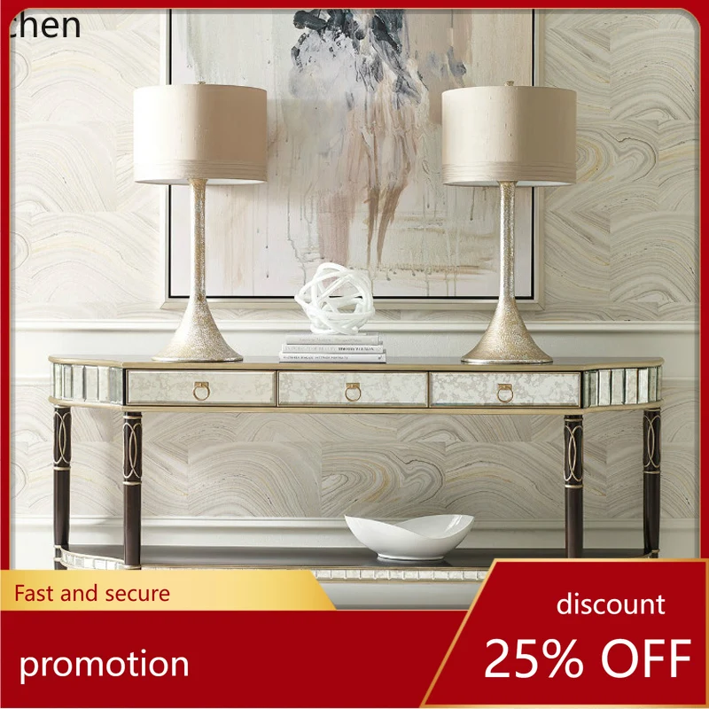 HT Light Luxury Entrance Table Shelf Bar Entrance Platform Entry Entrance Cabinet Decorative End View Platform