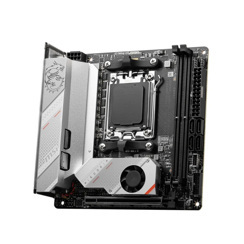 Imagem -04 - Placa-mãe Wifi Mpg B650i Edge 128gb Ddr5 Soquete Amd B650 Am5 Mini Itx Suporta Processadores Amd Ryzen 9000 8000 e 7000 Series Novo