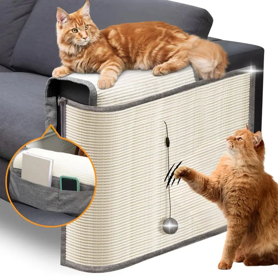 Couch Protector, Fits on Either Arm Rest, Cat Scratch Furniture Protector