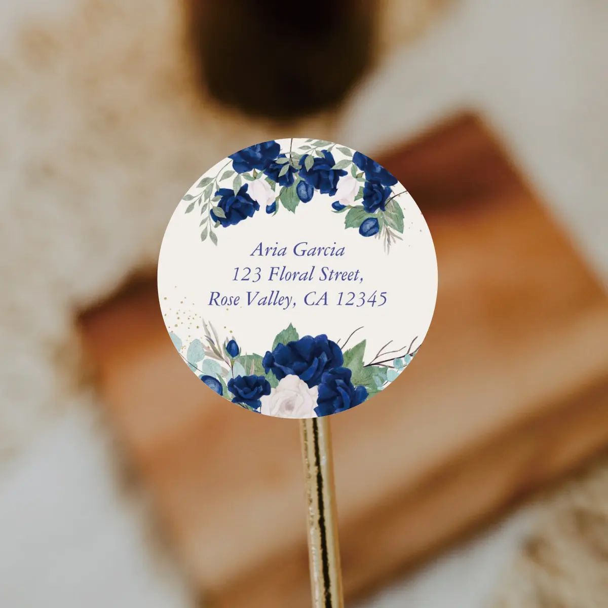 ملصقات ملصقات دائرية مخصصة، ملصق زفاف، تاريخ اسم مخصص، ملصقات شكرًا لك على هدايا حفلات الزفاف #5