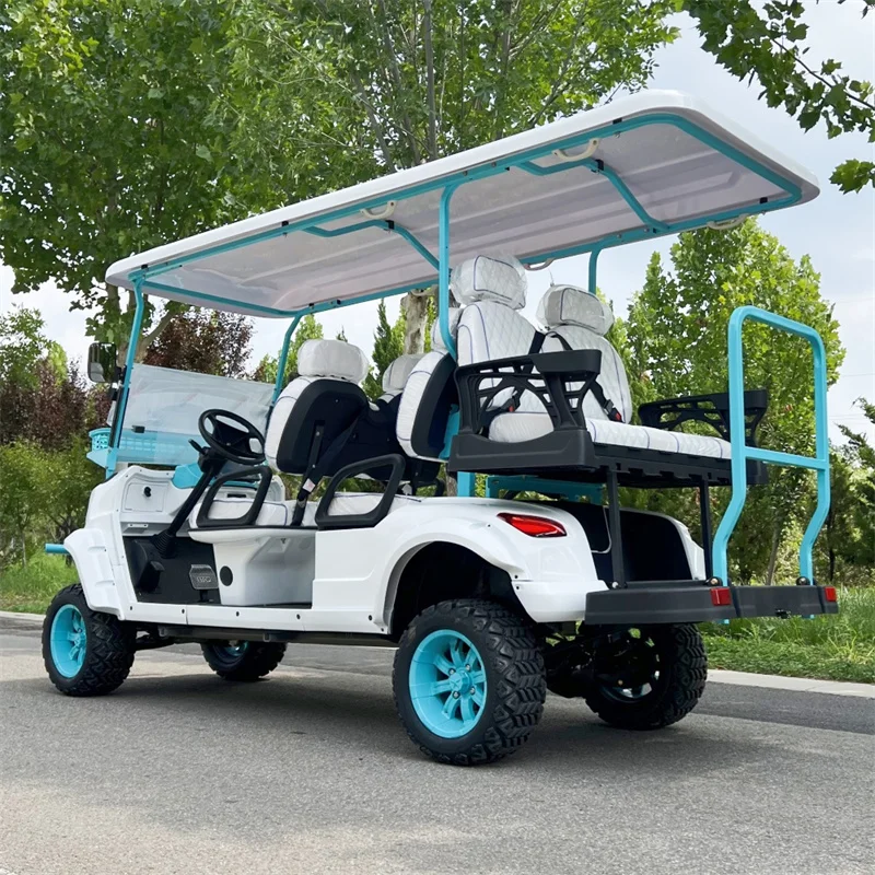 China Manufacture New Product 4+2 Seater Off-road Electric Golf Cart 72V With Affordable Price