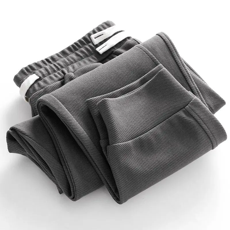 

Свободные спортивные брюки унисекс из плотной ткани с манжетами, длинные, повседневные, удобные, осенние, модные