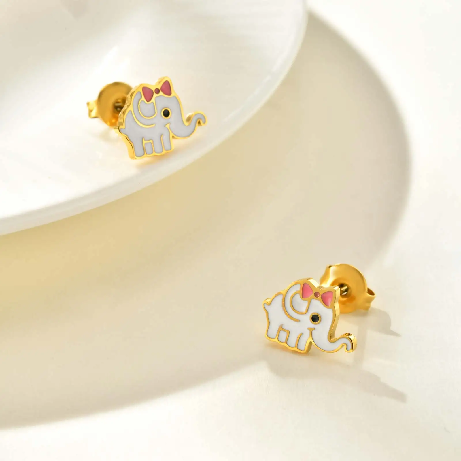Cute Rainbow Unicorn Stud Earrings for Women