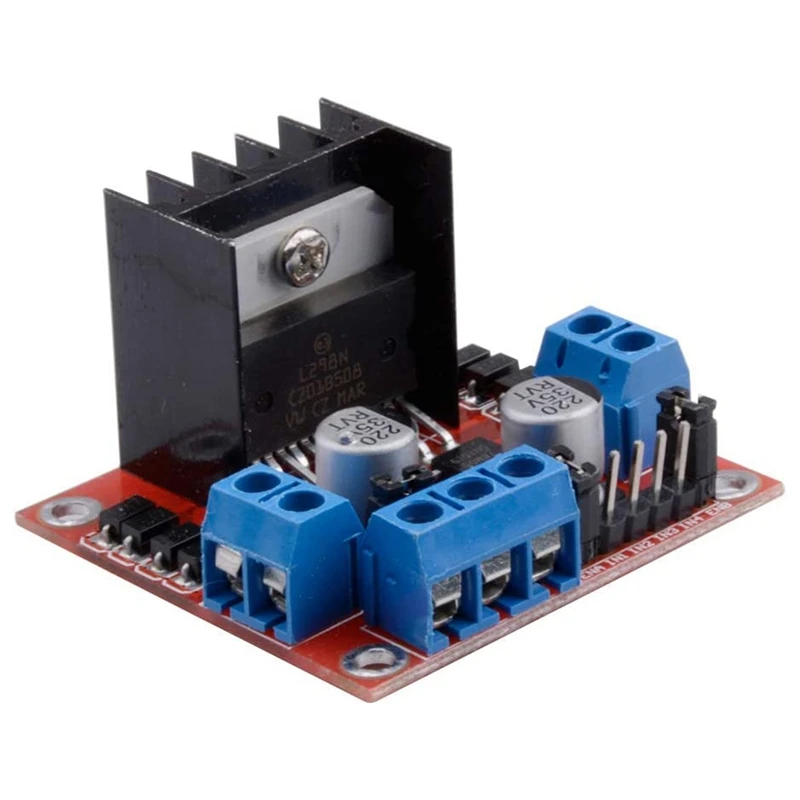 Módulo de placa controladora de Motor L298N, puente Dual H, paso a paso de CC para proyectos eléctricos de ar-duino, Robot de coche inteligente, paquete de 2