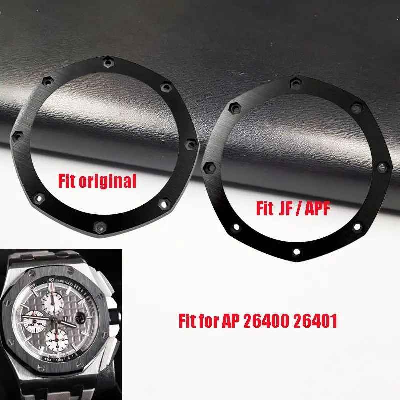 

Watch Accessories AP Black Ceramic Watch Bezel Insert Fit for JF APF Factory Original 26400 26401 Watch Parts
