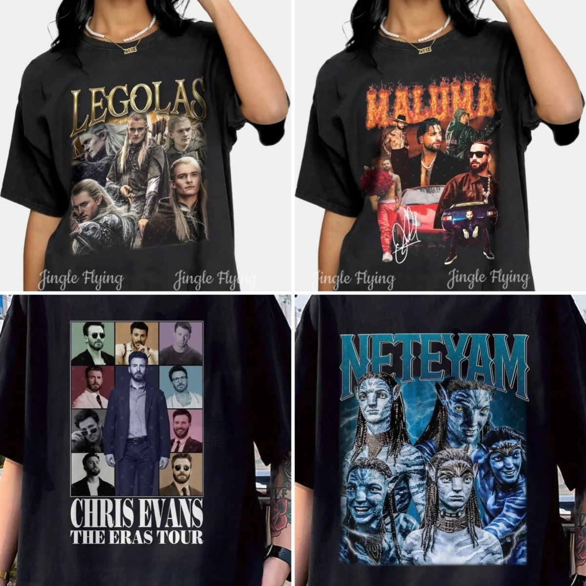 Neteyam música Chris Evans The Eras Tour camisa Retro Maluma camiseta para fan