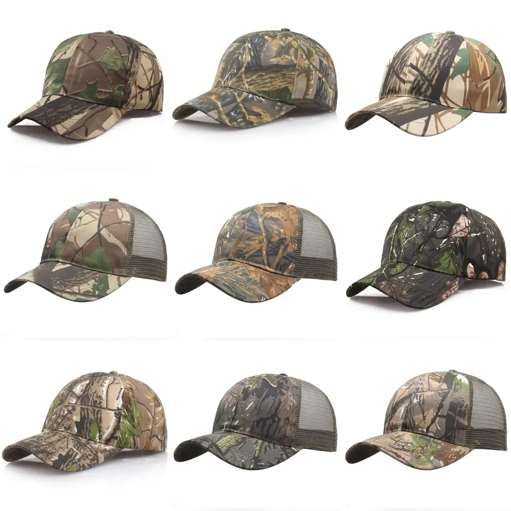 Unisex Sports Outdoor Sunscreen Quick-Drying Casual Cap Women Men Camouflage Hats Summer Camo Hunting Fishing Army Baseball Cap