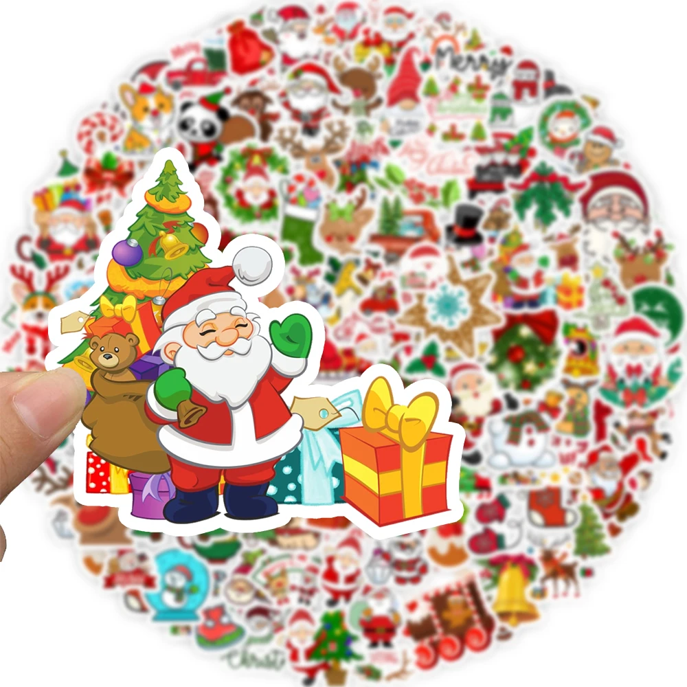 50/100 個漫画クリスマス非重複落書きステッカーノートブック荷物電話ケース DIY スクーター防水ステッカー